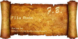 Fila Buda névjegykártya